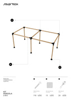 Kit Pérgola 3x6 metros
