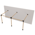 Kit Pérgola Adosada Ángulo 3x6 metros