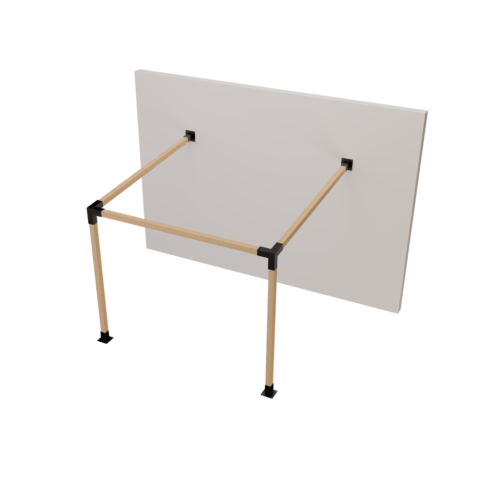 Kit Pérgola Adosada 3x3 metros