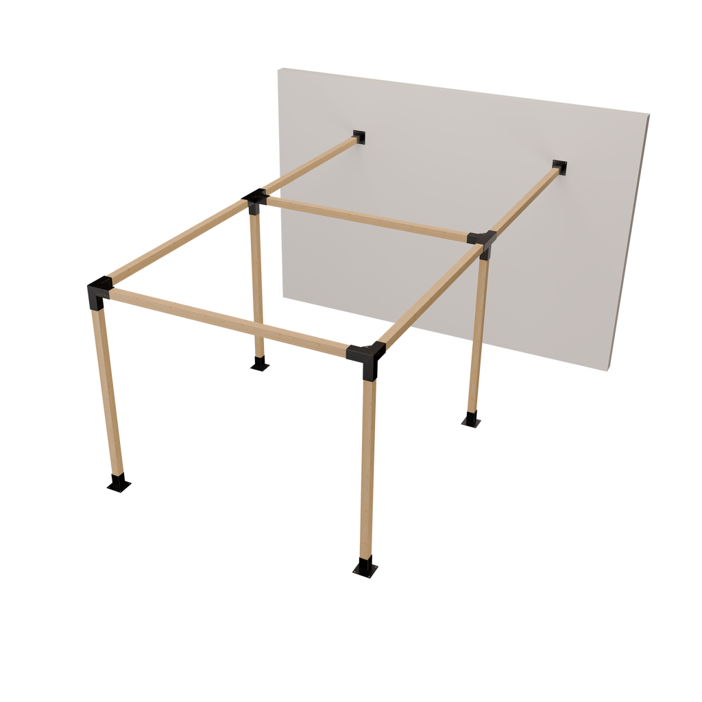 Kit Pérgola Adosada 3x6 metros