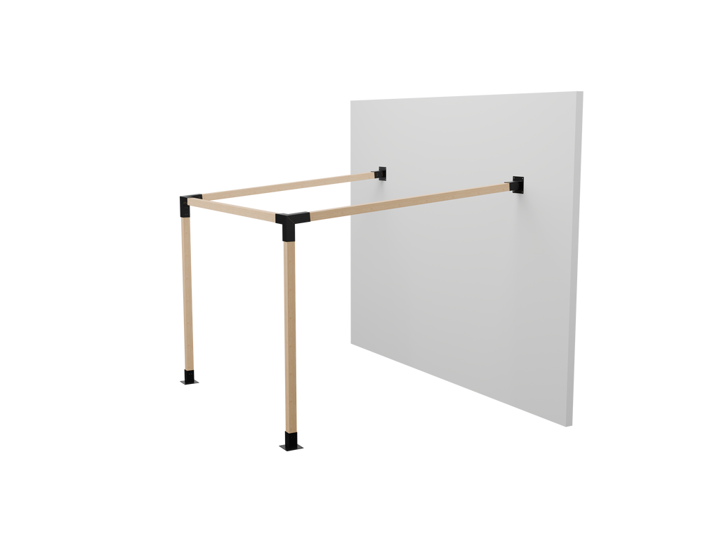 Kit Pérgola Adosada Ángulo 3x3 metros