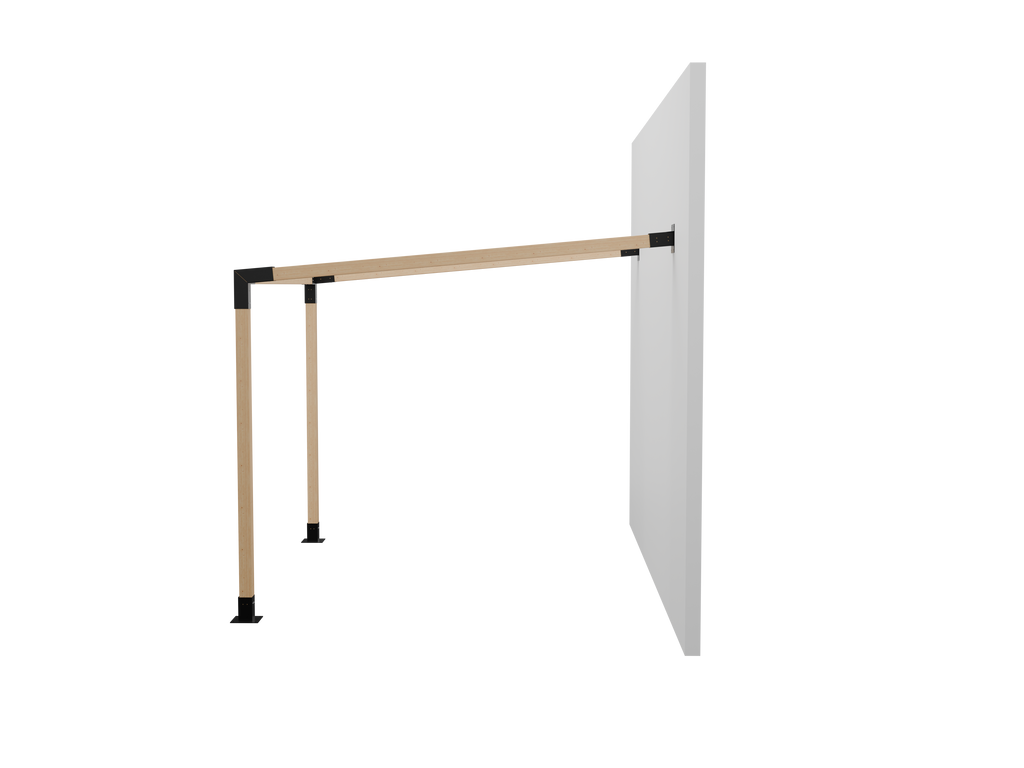 Kit Pérgola Adosada Ángulo 3x3 metros