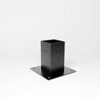 Conector Base Acero Negro