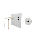 Conector Base Ángulo Acero Negro
