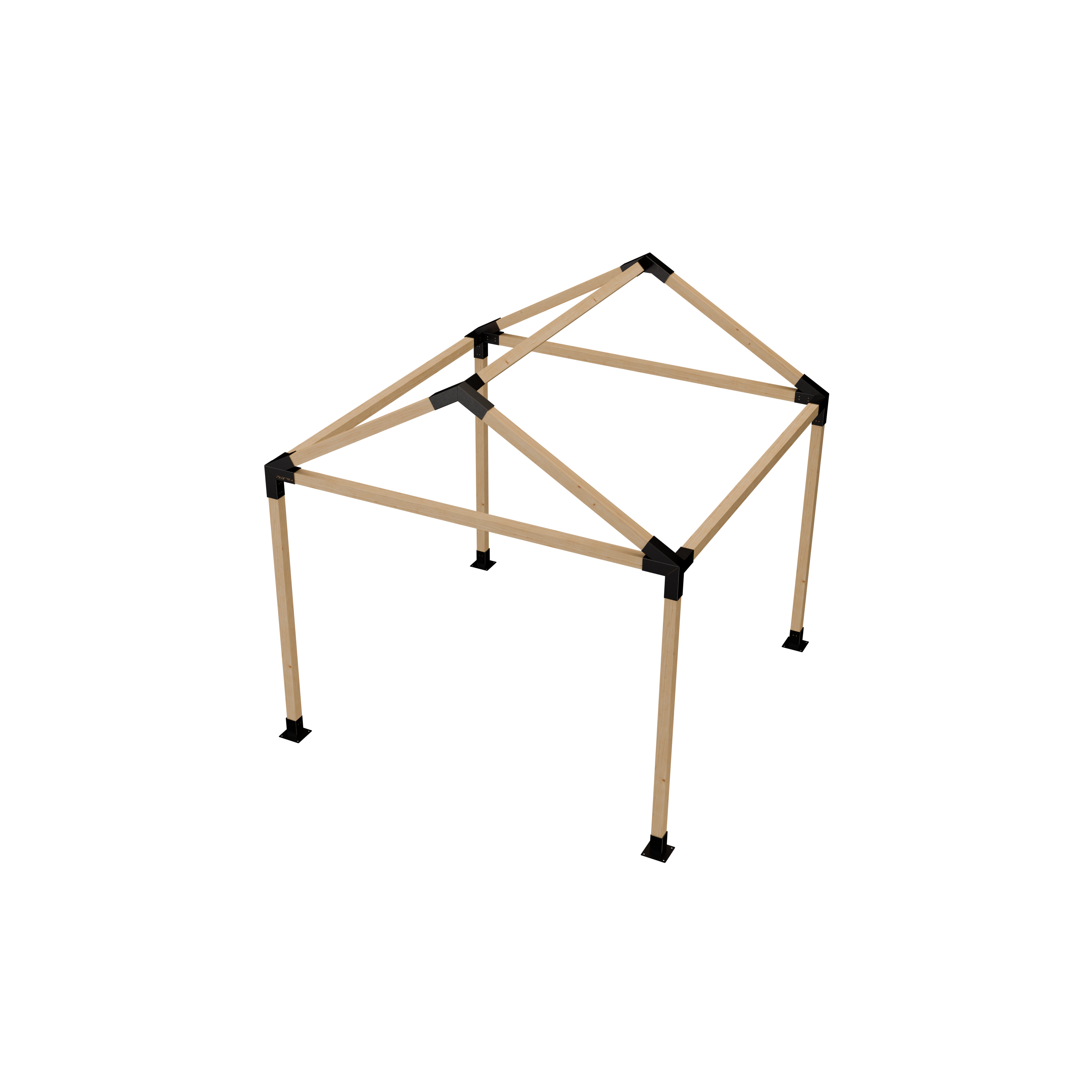 Kit Pérgola Casa 3x3 metros
