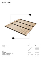 Kit Techo en Ángulo Palillaje Completo para Pérgola 3 x3 mts