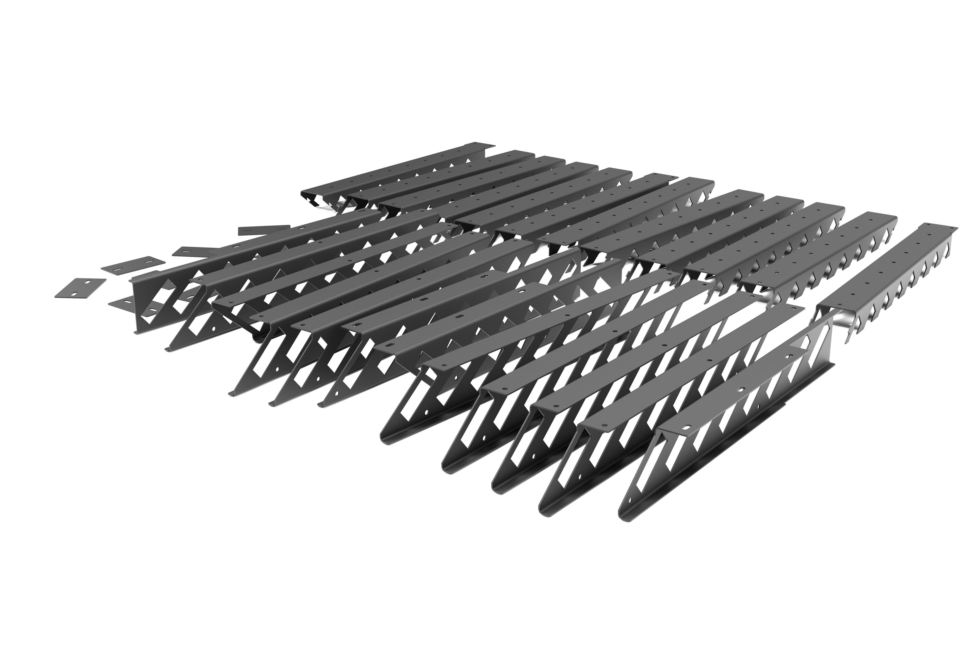 Kit Techo en Ángulo Palillaje Completo para Pérgola 3 x3 mts