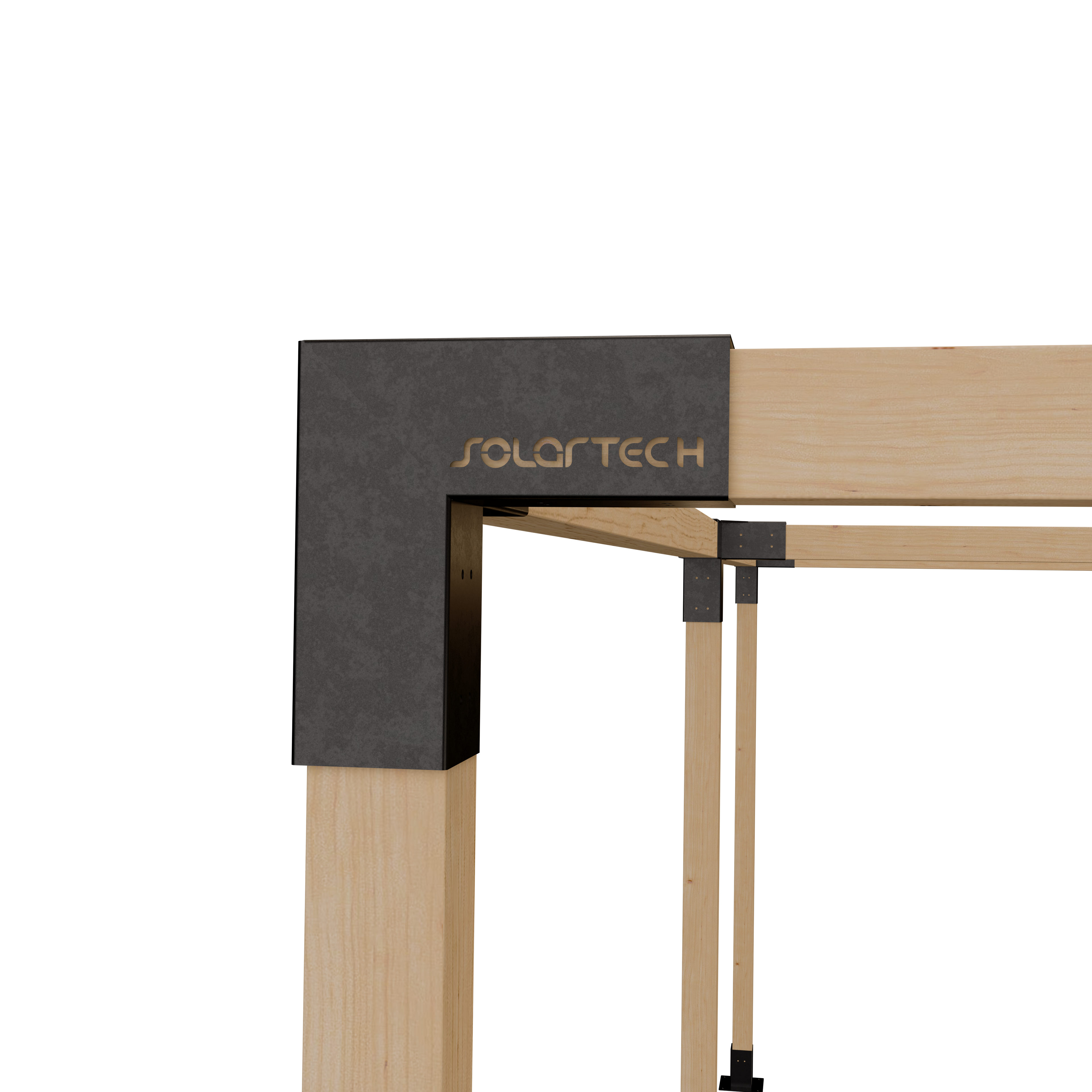 Kit Pérgola Adosada Ángulo 3x6 metros