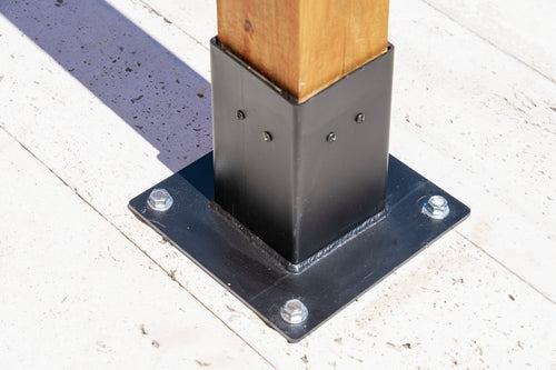 Conector Base Acero Negro
