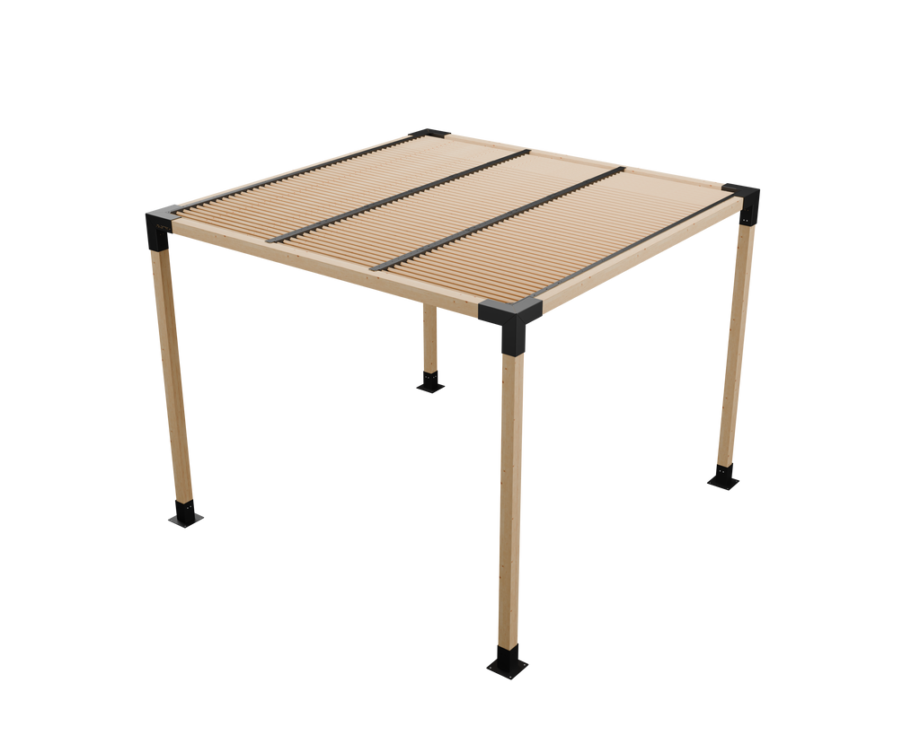 Kit Techo en Ángulo Palillaje Completo para Pérgola 3 x3 mts