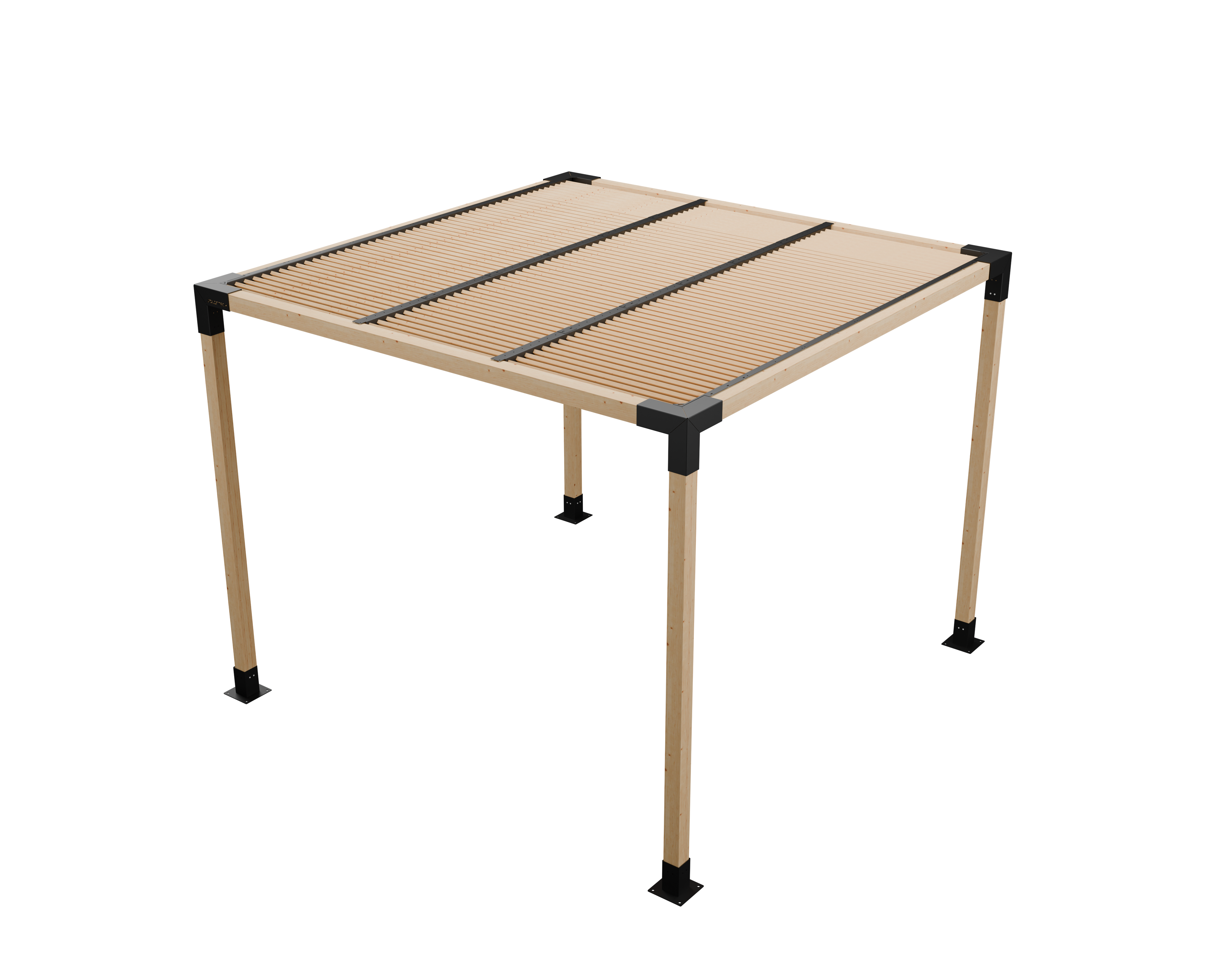 Kit Techo en Ángulo Palillaje Completo para Pérgola 3 x3 mts