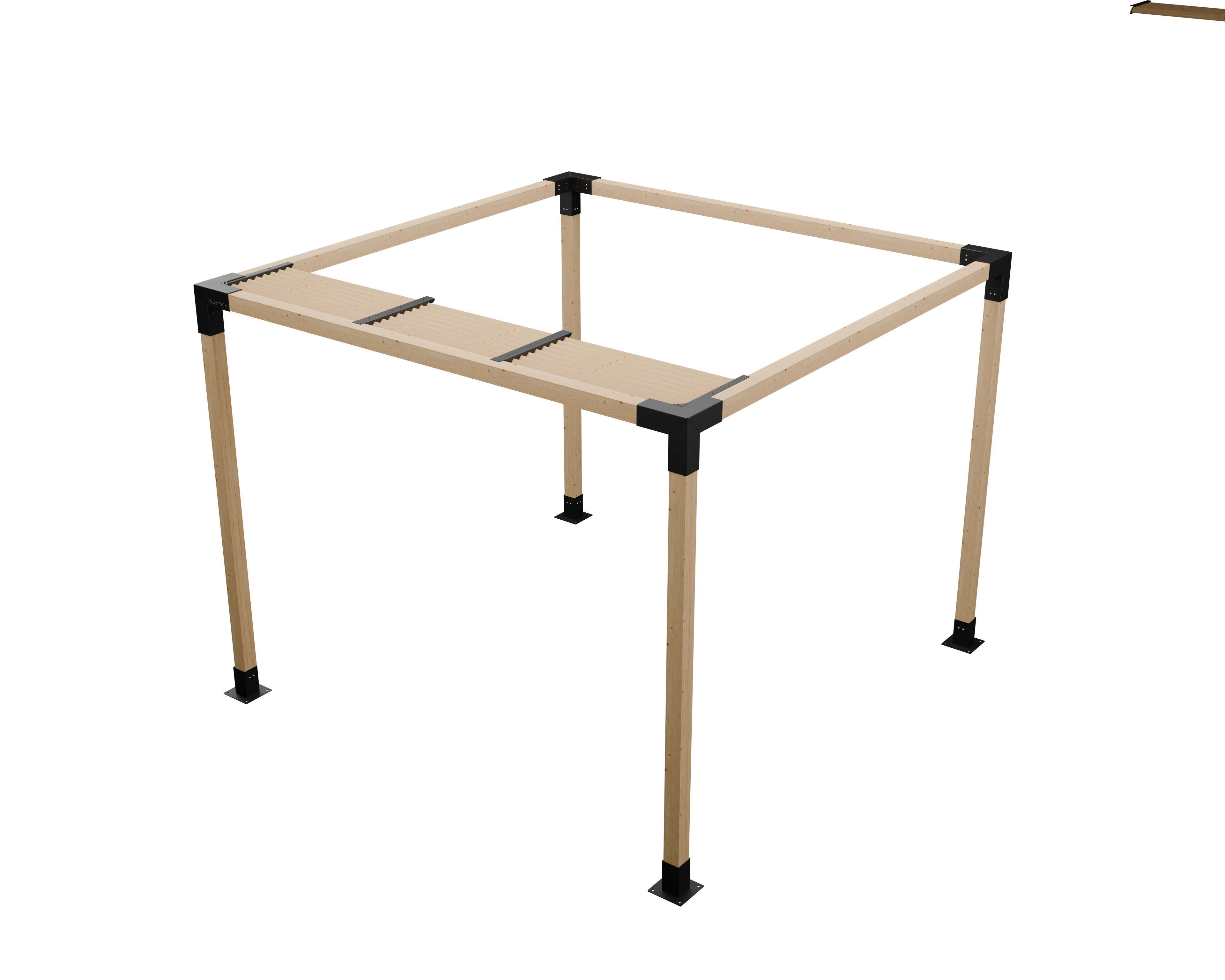 Kit Final Techo en Ángulo Palillaje para Pérgola