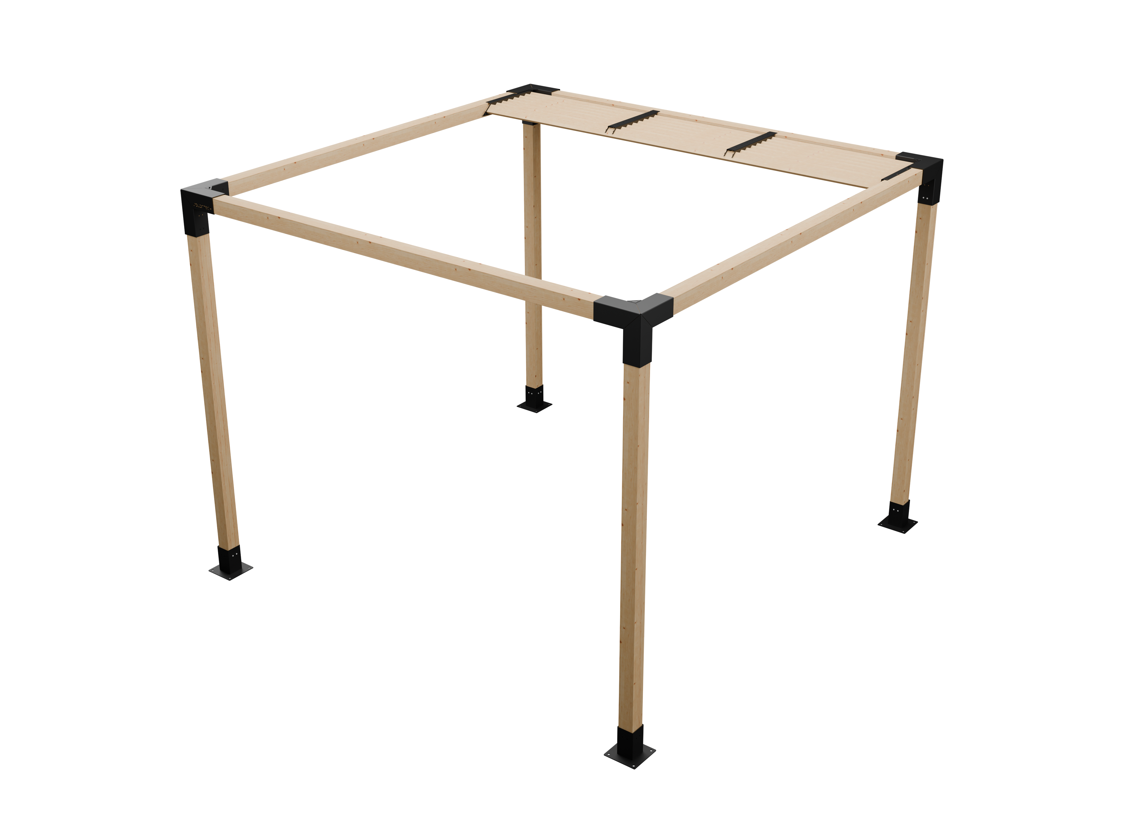 Kit Inicio Techo en Ángulo Palillaje para Pérgola