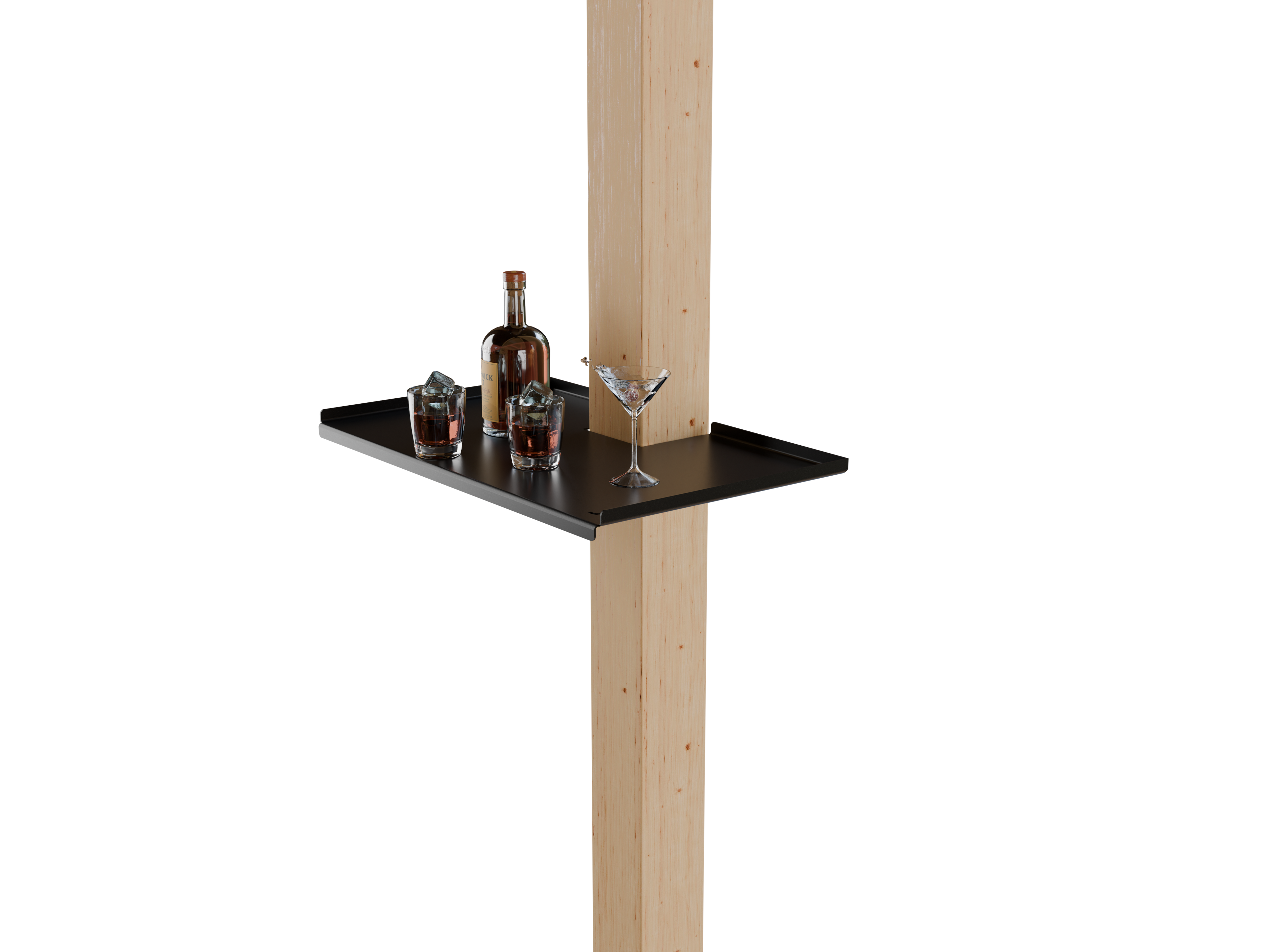 Mesa P2  Acero Negro Accesorio para Pérgola
