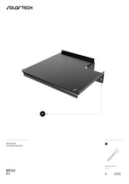 Mesa P1  Acero Negro Accesorio para Pérgola