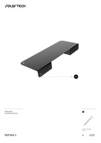 Repisa 3 Acero Negro Accesorio para Pérgola
