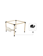 Soporte Hamaca  Acero Negro Accesorio para Pérgola