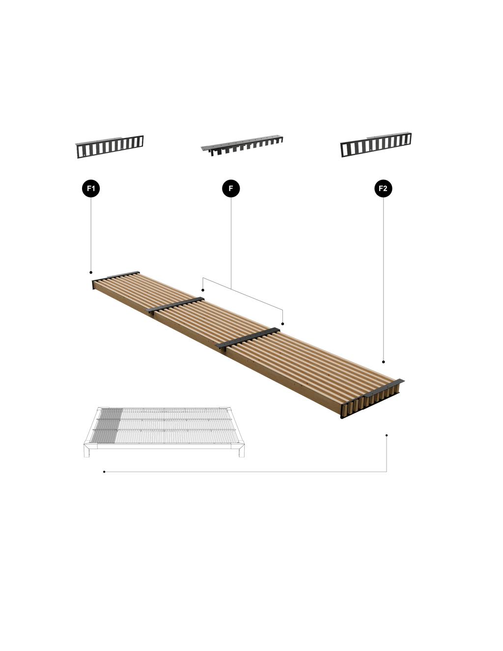 Kit Final Techo Palillaje para Pérgola