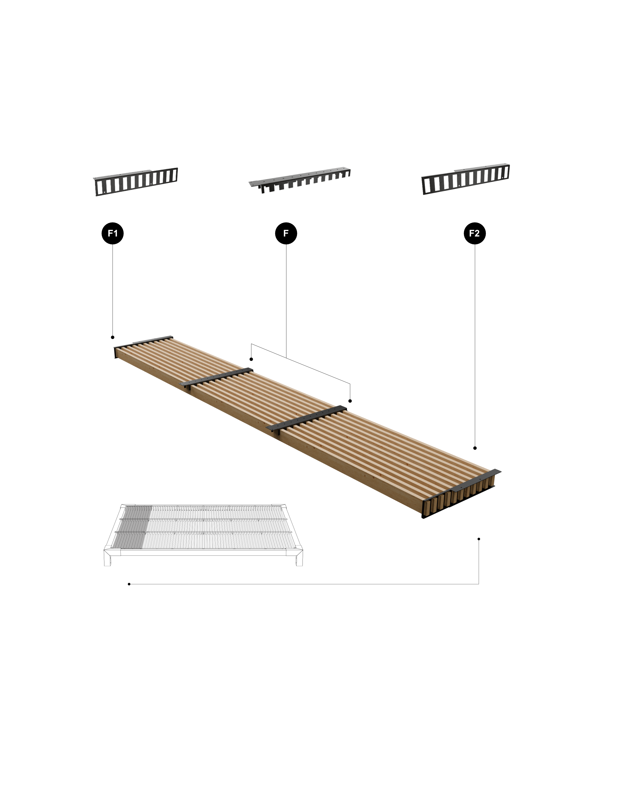 Kit Final Techo Palillaje para Pérgola