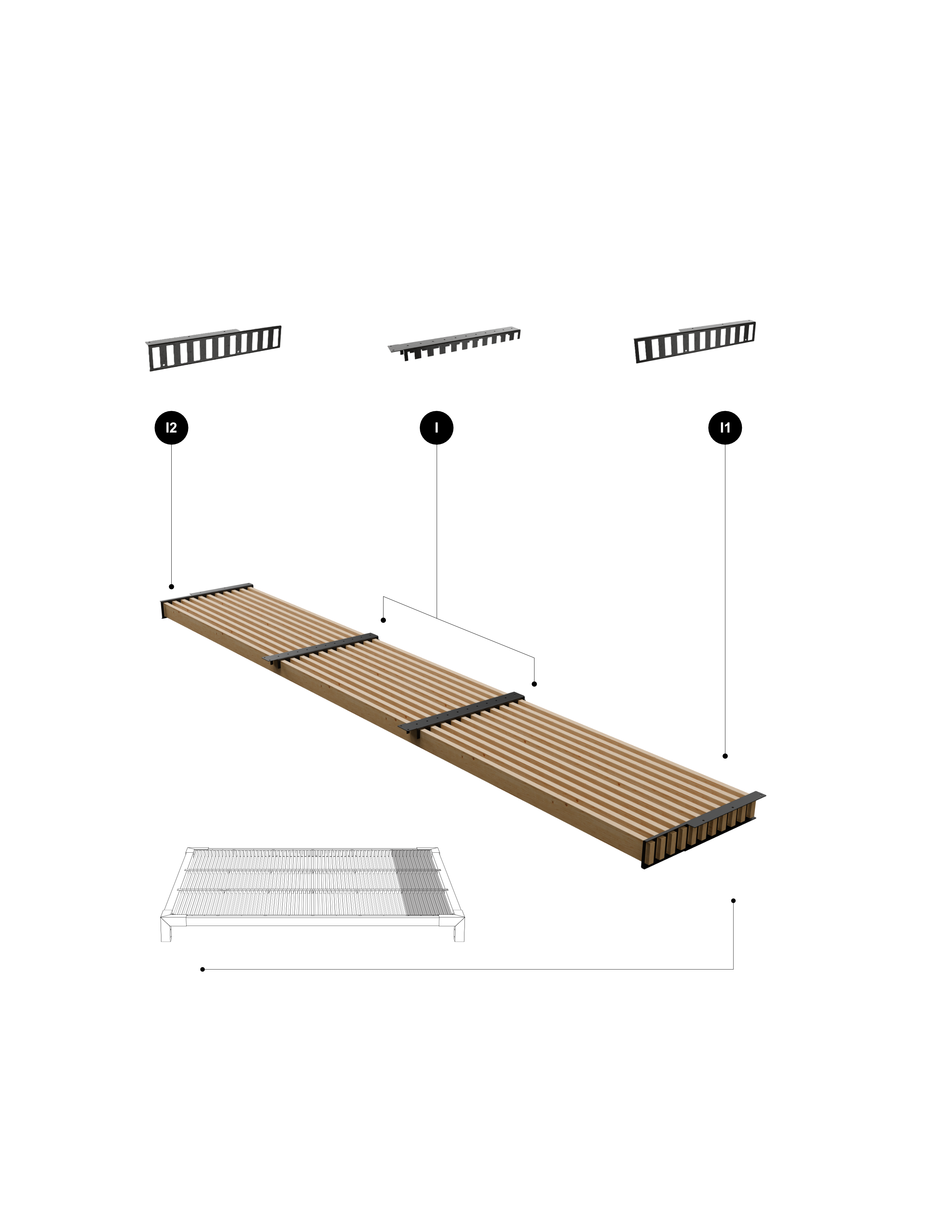 Kit Inicio Techo Palillaje para Pérgola