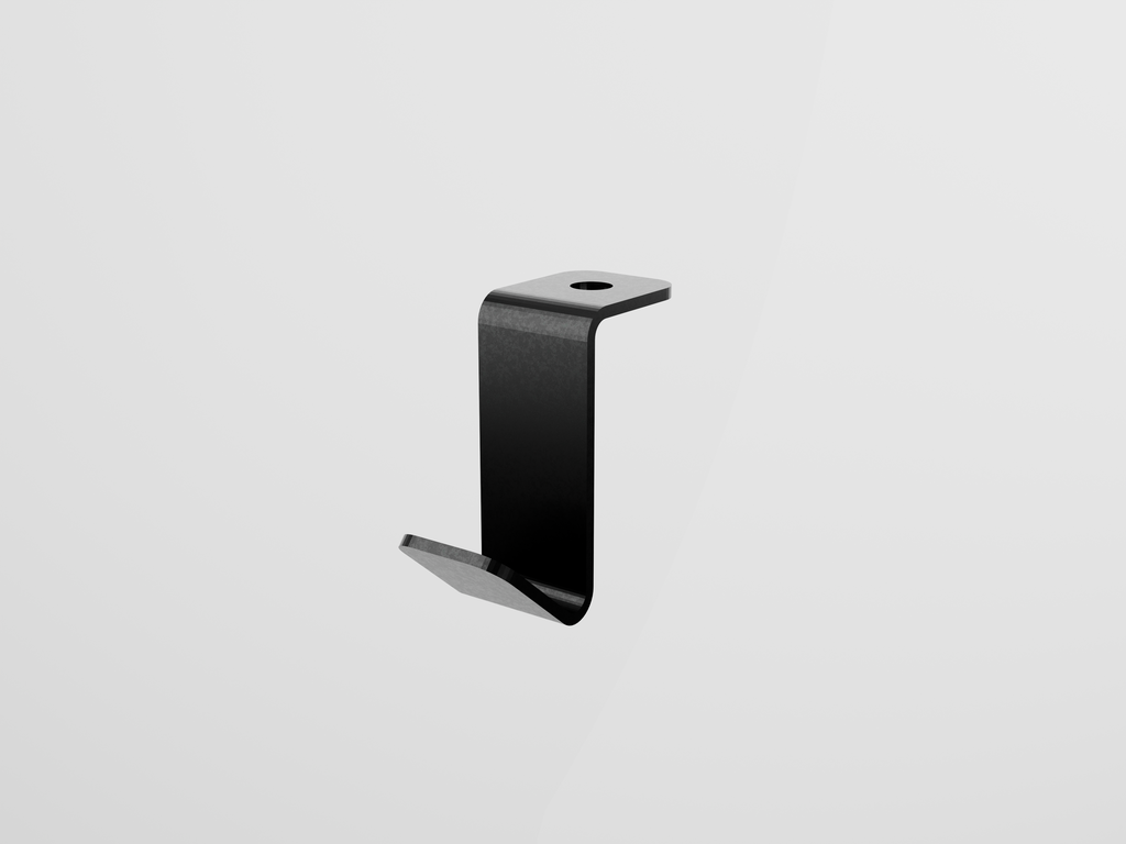 Kit Soporte Luces 2 Acero Negro Accesorio para Pérgola