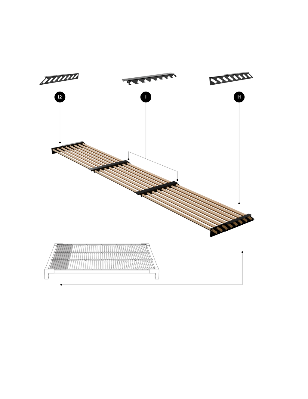 Kit Inicio Techo en Ángulo Palillaje para Pérgola