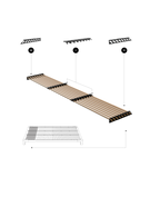 Kit Inicio Techo en Ángulo Palillaje para Pérgola