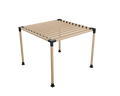 Kit Techo Recto Cierre Completo para Pérgola 3 x 3 mts
