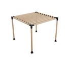 Kit Techo Recto Cierre Completo para Pérgola 3 x 3 mts